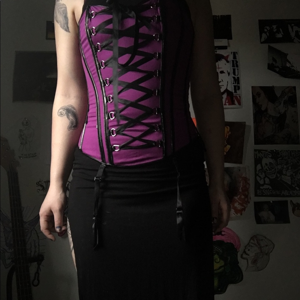 Purple corset